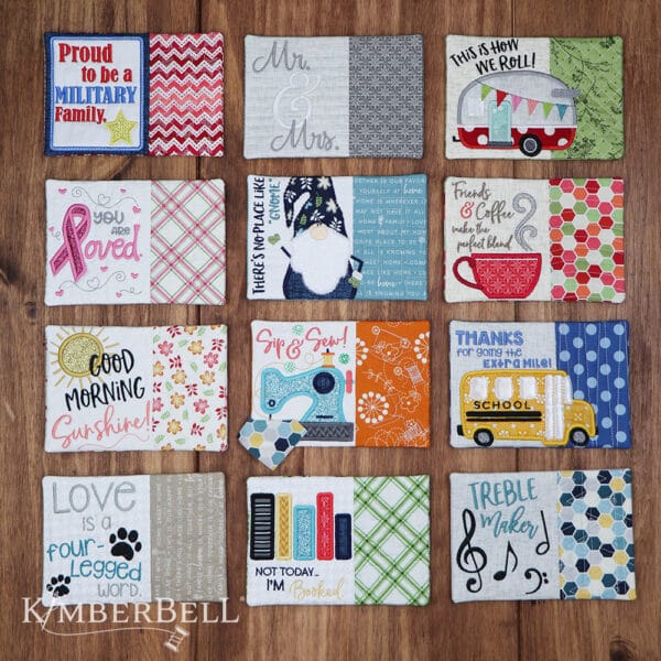 Mug Rugs, Vol. 3 Machine Embroidery Design