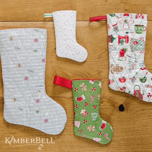Noel's Quilted Stockings Machine Embroidery Design