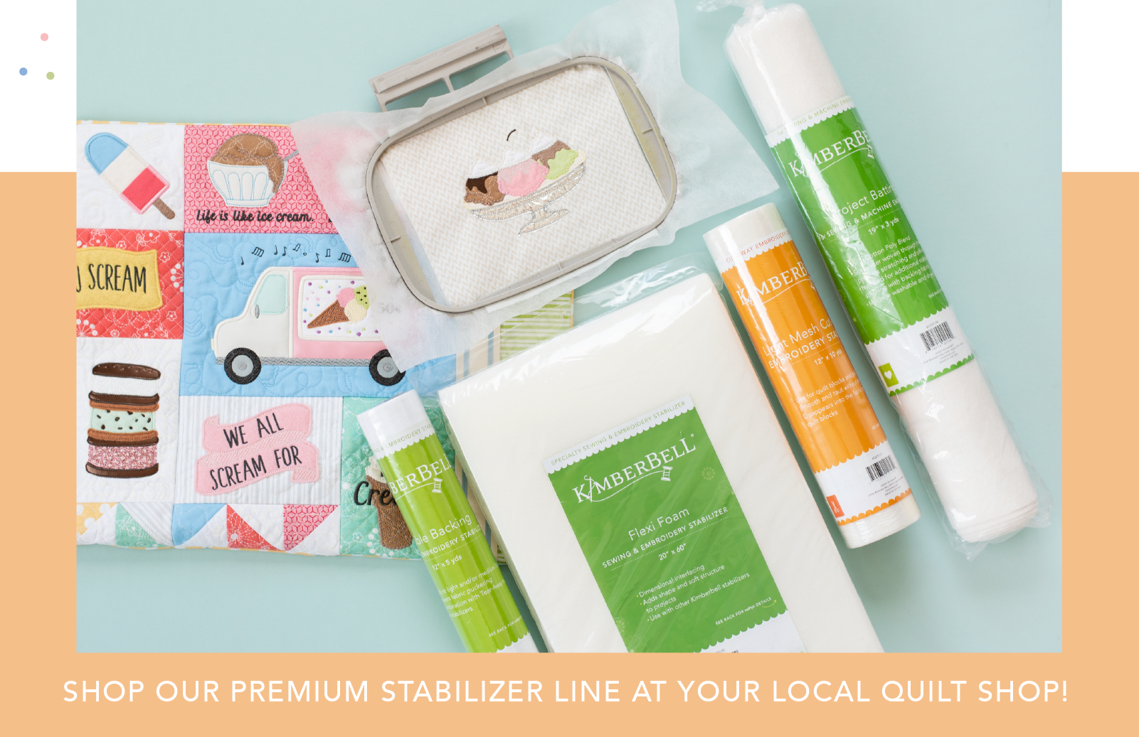 Two Scoops Bench Pillow Kimberbell