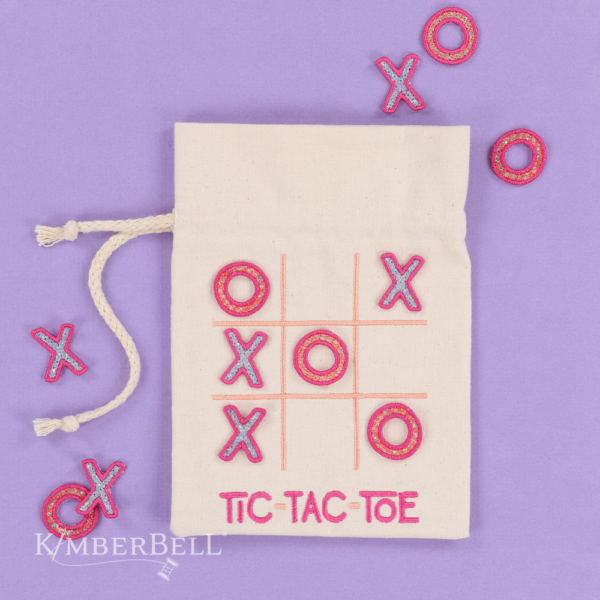 KDDE203-6 Tic-Tac-Toe-Canvas-Cinch-Sack