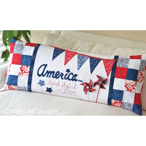 America, land that I love! bench Pillow (design)