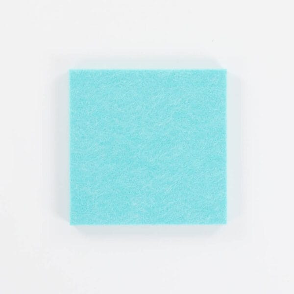 Wool Mat, Aqua, 6x6 - Image 2