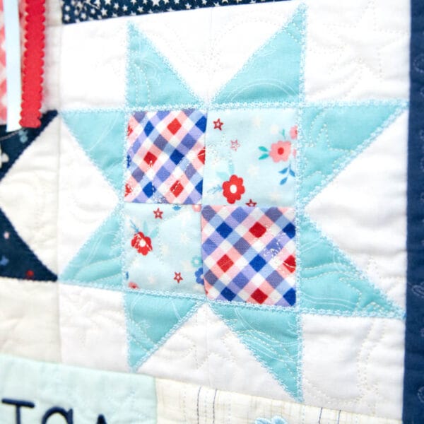 Star-Spangled Beauty Ladder Quilt - Image 2