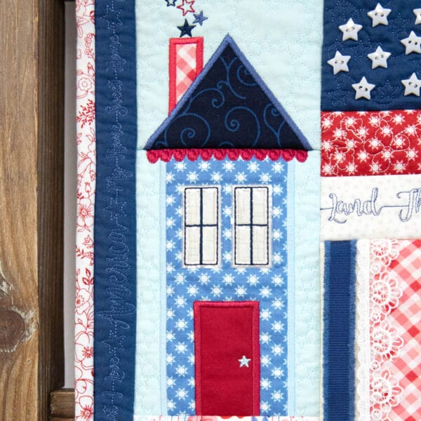 Star-Spangled Beauty Ladder Quilt - Image 8