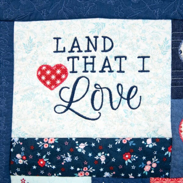 Star-Spangled Beauty Ladder Quilt - Image 9