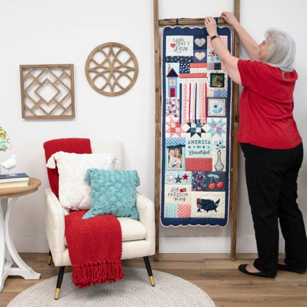 Star-Spangled Beauty Ladder Quilt - Image 11