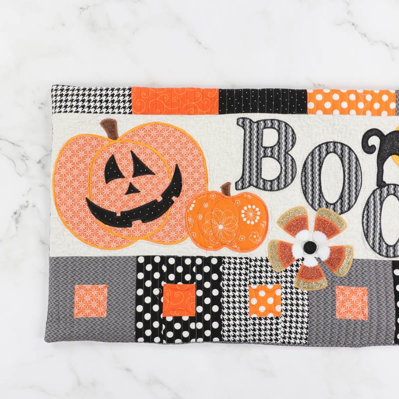 Halloween Boo Bench Pillow (Digital Download)