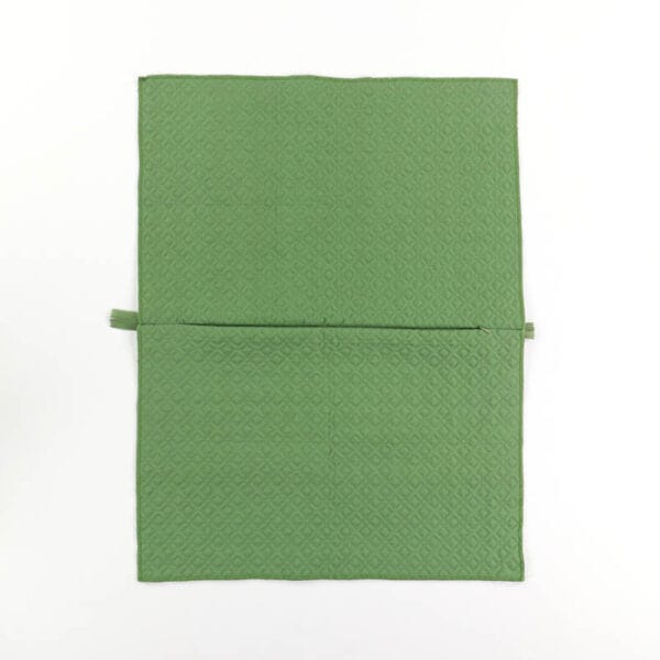 Green Quilted Pillow Cover Blank - Image 3