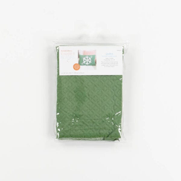 Green Quilted Pillow Cover Blank - Image 5